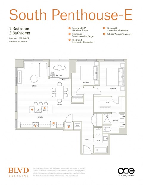 South Penthouse E at BLVD Beltline, Calgary, AB, T2G 2K4